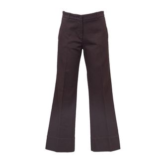 Ql2 Quelledue Wide-Legged Tailored Pants with Cuffed Hem