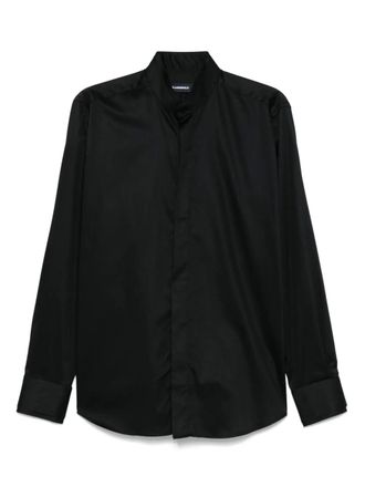Karl Lagerfeld stand-up collar shirt - Black