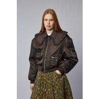 Ganni Duchesse Nylon Bomber Jacket
