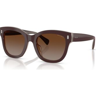 Ralph Lauren RA5301U 52mm Polarized Oval Sunglasses in Milky Brown/light Brown at Nordstrom
