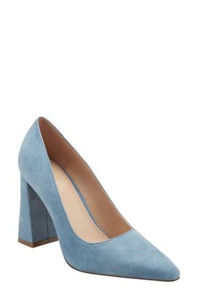 Marc Fisher Minny Pointed Toe Pump in Medium Blue at Nordstrom, Size 7.5