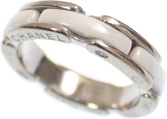 Chanel White Gold (18K) Band Ring (Pre-Owned)