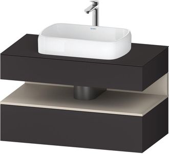Duravit Duravit Qatego Consola Mueble Bajo Lavabo, 1 Extra&iacute;ble, 1 Caj&oacute;n