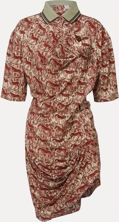 Vivienne Westwood Ming Polo Dress Print Fluid Jersey Red-rocking-horses XS Women