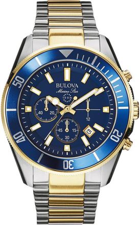 Bulova Marine Star Two-Tone Stainless Steel Bracelet Watch, 43mm at Nordstrom Rack