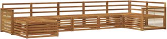 vidaXL Conjunto De Sof&aacute;s De Exterior 7 Uds. Natural Vidaxl
