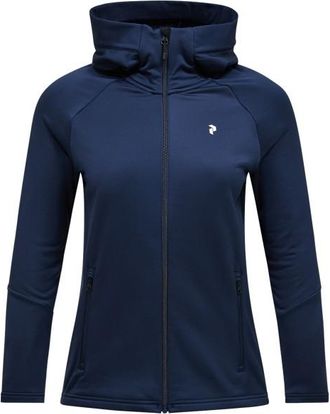 Peak Performance Rider Essentials Zip Hood Fleecejacke f&uuml;r Damen | blau