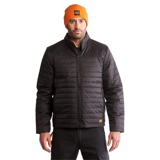 Timberland Timberland Mens Mt. Washington Insulated Jacket Work Utility Outerwear, Jet Black, M