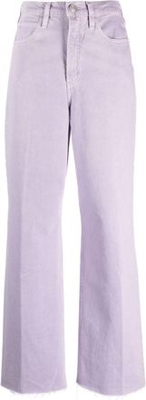 Frame Denim high-rise wide-leg jeans - women - Cotton - 25 - Purple