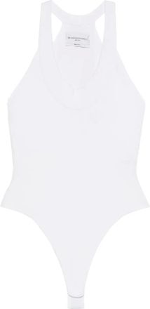 Brandon Maxwell Body a coste - Bianco