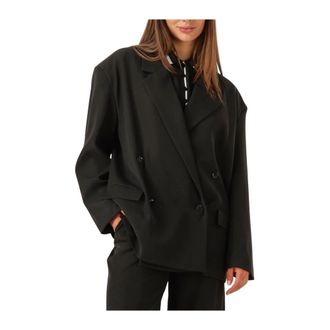 ALIX The Label Alix The Label, Jassen, Dames, Zwart, M, Polyester, Dubbel Breasted Geweven Blazer