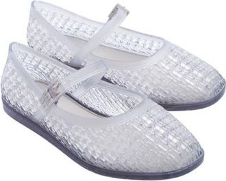 Melissa Harper Mary Jane Jelly Flat in Clear at Nordstrom, Size 10