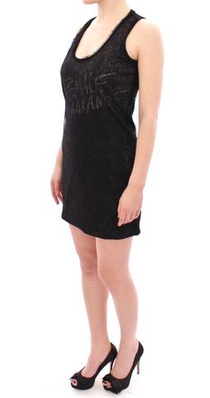 Ermanno Scervino Womens Black Lace Lined Stretch Mini Dress Nylon