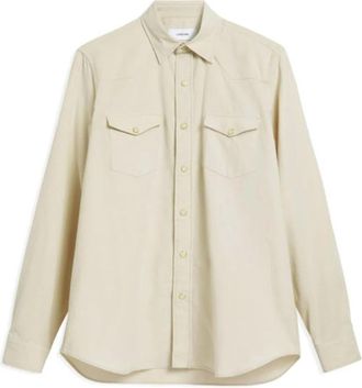 Lardini Overhemden, Heren, Beige, L, Katoen, Casual Katoenen Overhemd