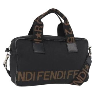 Fendi Pre-owned Vintage Nylon Handtas - Dames - Vintage Handtas - Zwart - ONE Size - Nylon - Vintage