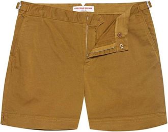 Orlebar Brown Gouden Khaki Stretch Katoenen Shorts - Heren - Korte Broeken - Bruin - W34 - Katoen - Korte Broeken
