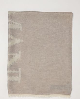 Emporio Armani Stola in misto viscosa con logo jacquard