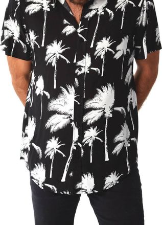 PX Los Angeles Amari Rayon Shirt In Black
