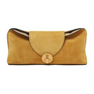 Versace Dames, Tassen, Geel, Maat: ONE Size Su&egrave;de