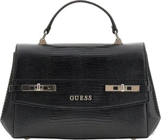 Guess Melinda Triple Comp Schoudertas - Dames - Handtassen - Zwart - ONE Size - Tassen