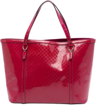 Gucci Pre-owned Gucci Patent Microguccissima Nice Tote Ladies 309613 204991