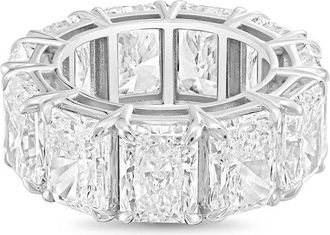 Diana M. Jewels 14kt white gold 8.00cts radiant lab grown diamond eternity band