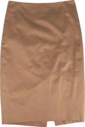 Kiton Katoenen Korte Rok - Dames - Korte rokken - Bruin - 2XS - Katoen - Rokken