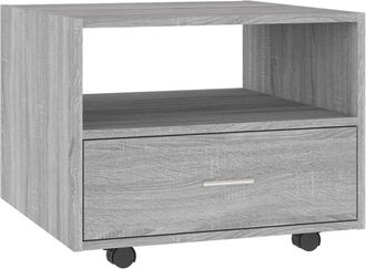 vidaXL Coffee Table Grey Sonoma 55x55x40 cm Engineered Wood Vidaxl