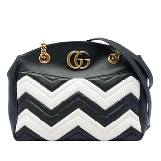 Gucci Pre-owned Quilted Chain Shoulder Bag - Dames - Pre-owned - Veelkleurig - Maat: ONE Size Leer