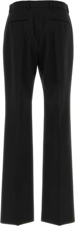 Valentino Garavani Mens Formalwear Trousers Black Virgin Wool