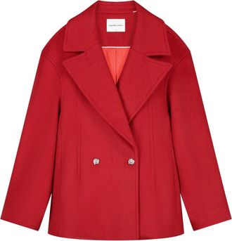 Fab By Fabienne Chapot Gilly Jas - Dames - Blazers - Rood - M - Wol - Jassen