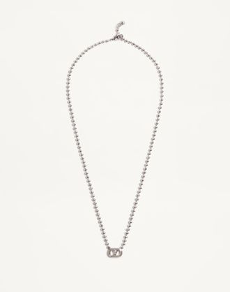 Valentino Garavani Collana Ovalette In Metallo Uomo TRASPARENTE UNI