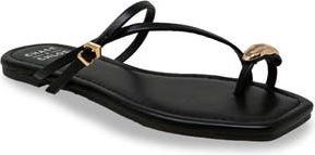 Chase + Chloe by Intouch Footwear Toe Loop Sandal in Black at Nordstrom Rack, Size 5.5