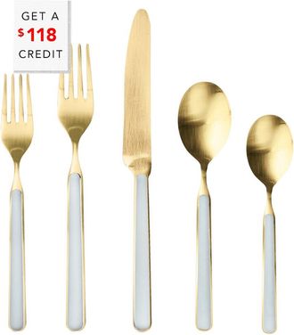 Mepra 20Pc Fantasia Ice Flatware Set With $118 Credit