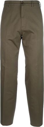 Prada Chinos, male, Green, Size: M Cotton Chino Pants