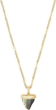 Kendra Scott Oleana Pendant Womens Necklace Womens Necklace Gold/Abalone Shell, Brass