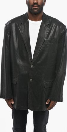 Diesel Giacca D-BLA in Cotone Spalmato con Tasche ad Aletta e Bottone Logati Diesel