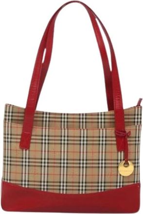 Burberry Pre-owned Tote Bags, female, Multicolor, Size: ONE SIZE Pre-owned Nova check tote