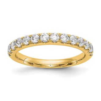 Diamond2Deal 14k Gold Lab Grown Diamond Wedding Band Ring 0.87Ct Clarity- VS Color- D-E