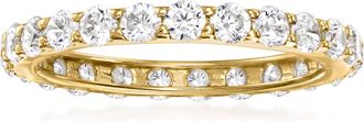 Ross-Simons CZ Eternity Band in 14kt Yellow Gold