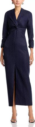 Shoshanna Asher Maxi Dress In Navy/silver
