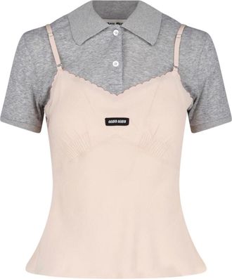 Miu Miu Top In Cr&ecirc;pe Di Seta