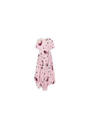 Preen Line pink floral asymmetric Lois dress Size S