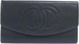 Chanel Pre-owned Wallets, female, Green, Size: ONE SIZE Pre-owned Wallet (bi-fold)