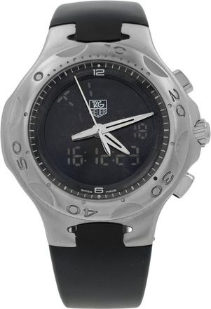 Tag Heuer Pre-owned Tag Heuer Kirium Quartz Analog-Digital Black Dial Mens Watch CL111A
