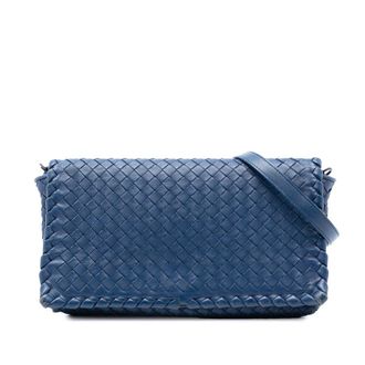 Bottega Veneta Pre-owned Bottega Veneta Nappa Intrecciato Flap Crossbody Ladies OTBCL1C78S4GSRTD
