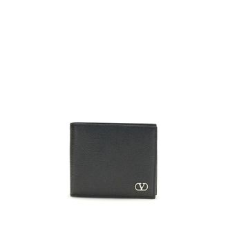 Valentino Garavani VLogo Signature Wallet - Heren - Accessoires - Zwart - Maat: ONE Size Leer