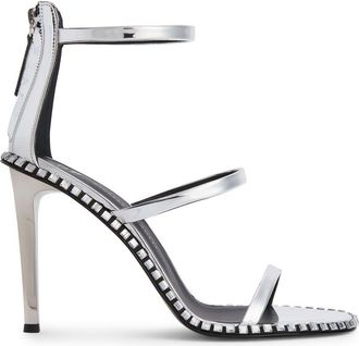 Giuseppe Zanotti Harmony Flare 105mm sandals - women - Other fibres - 39 - Silver