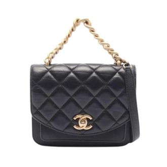 Chanel Pre-owned Matelasse As 0785 Handbag - Dames - Vintage Handtas - Zwart - ONE Size - Leer - Vintage