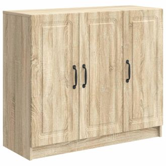 vidaXL Aparador Roble Sonoma 89 X 34,5 X 77 Cm Madera De Ingenier&iacute;a Vidaxl